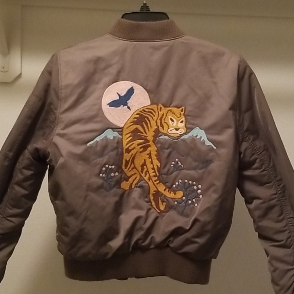 Madewell x Ft. Lonesome Embroidered Bomber Jacket